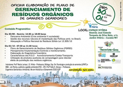 OFICINA ELABORAÇÃO DE PLANO DE GERENCIAMENTO DE RESÍDUOS ORGÂNICOS DE GRANDES GERADORES